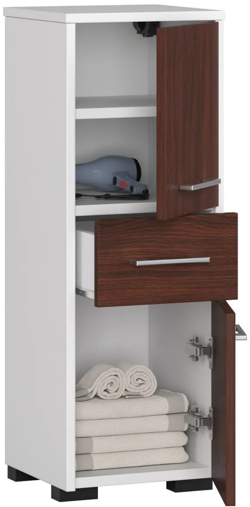 Dulap de baie Farid TYP6 (Alb + wenge). 1069537
