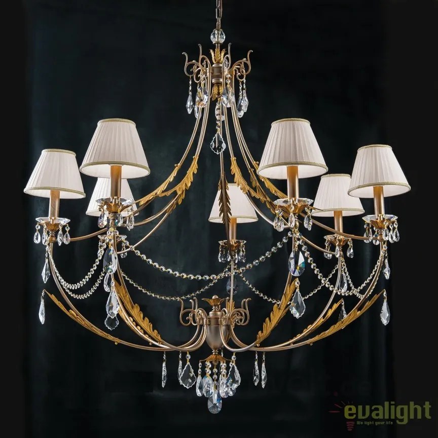 Candelabru LUX super elegant cu 7 brate Miramare LU 2406/7 OR