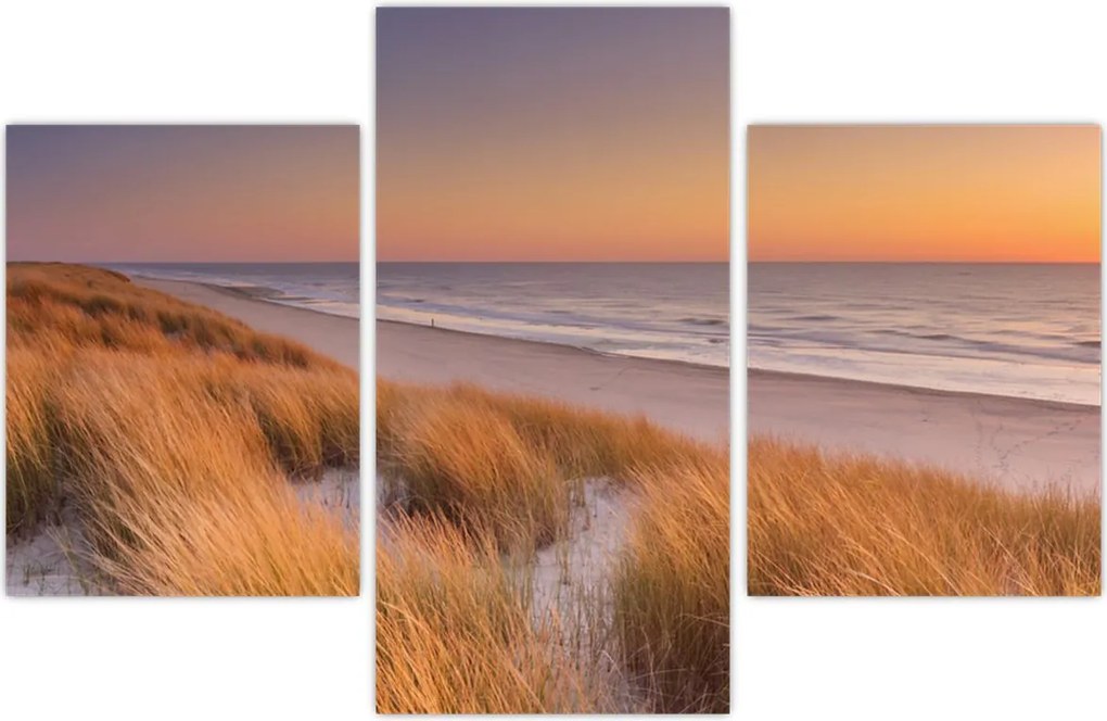 Tablou - Plajă la apus de soare (90x60 cm)