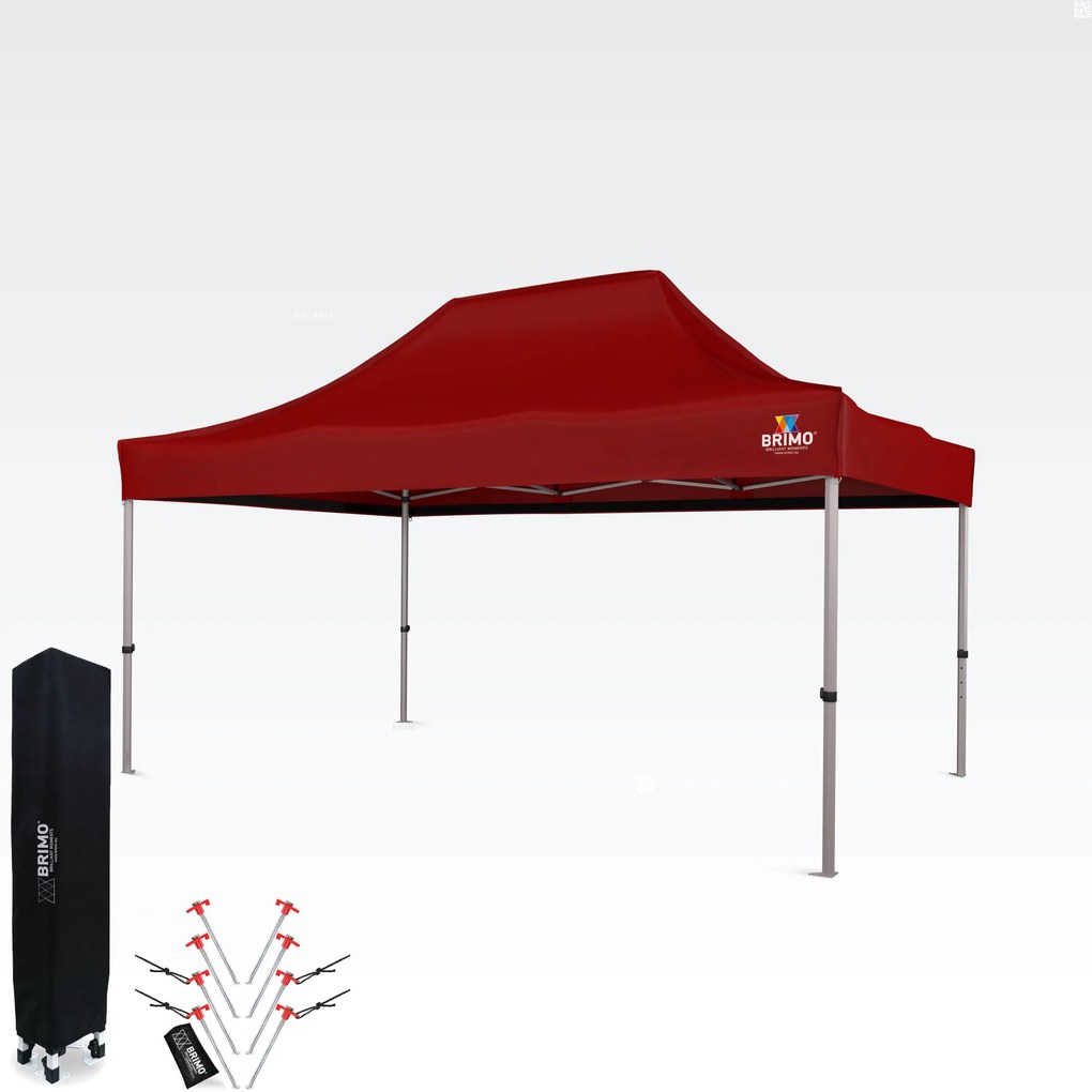 Cort de petrecere pentru grădină 3x4,5 m: Colțul dumneavoastră pentru relaxare și petreceri - fără pereți - Rosu