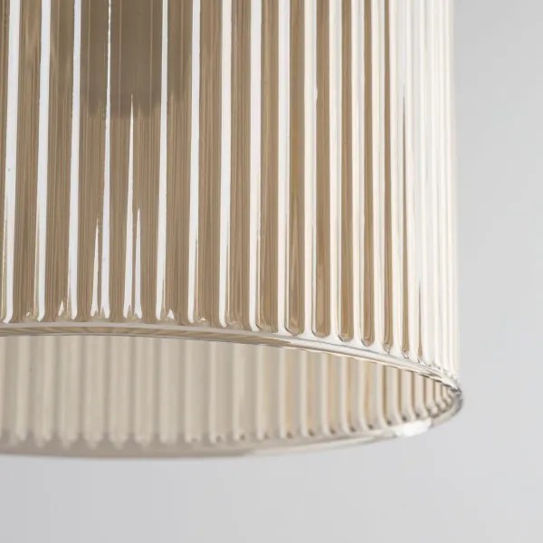 Pendul pe cablu SOPHIA 1xE14/10W/230V negru/bej fumuriu