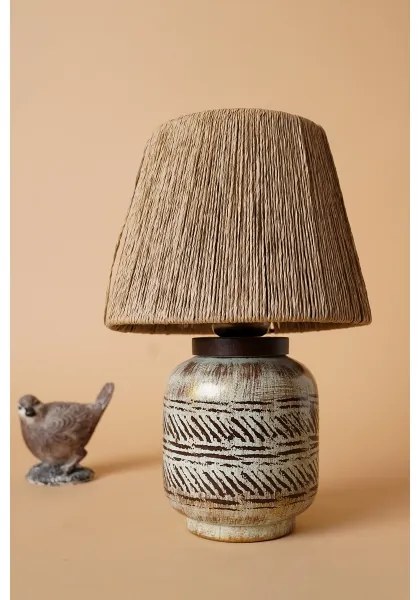 Lampă de masă RAMZES 1xE27/40W/230V, maro