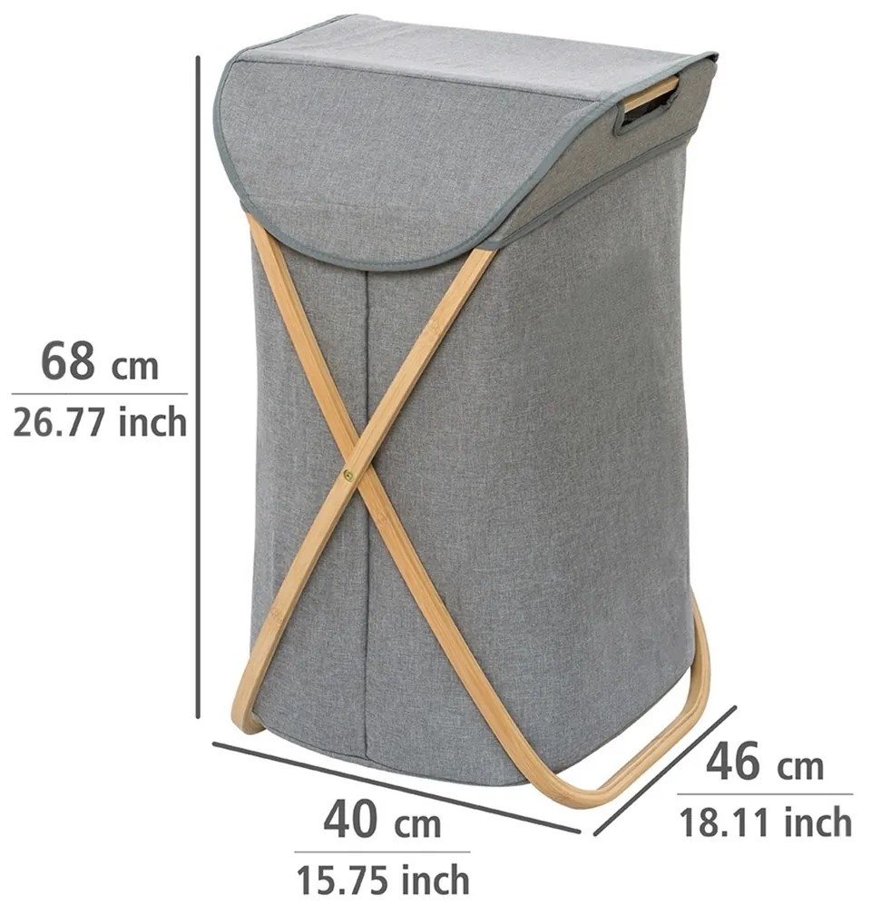 Wenko Coș pentru rufe murdare din material nețesut Bahari 79 l