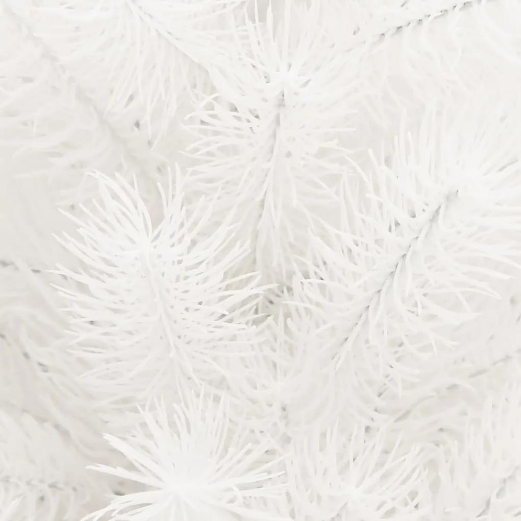 Set brad de Craciun artificial cu LED-uri globuri, alb, 65 cm 1, Trandafir, 65 cm