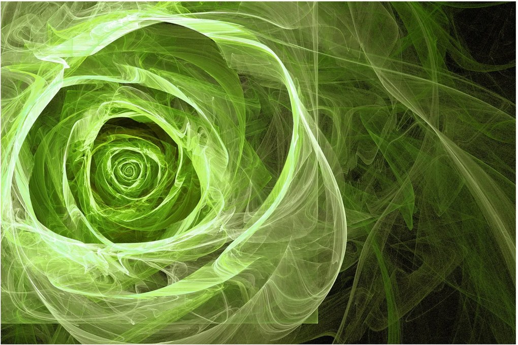 Tablou - Abstract Rose Green (90x60 cm)