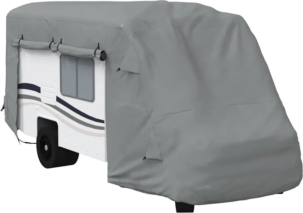 vidaXL Husa de rulota gri 610x235x275 cm Tesatura netesuta