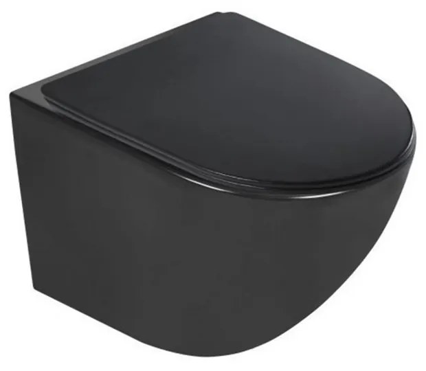 Set rezervor WC suspendat Delos BL Adriatic Black