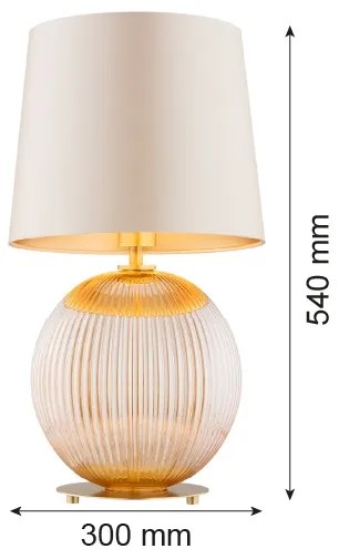 Lampă de masă Argon 8535 HAMILTON 1xE27/15W/230V crem/bej