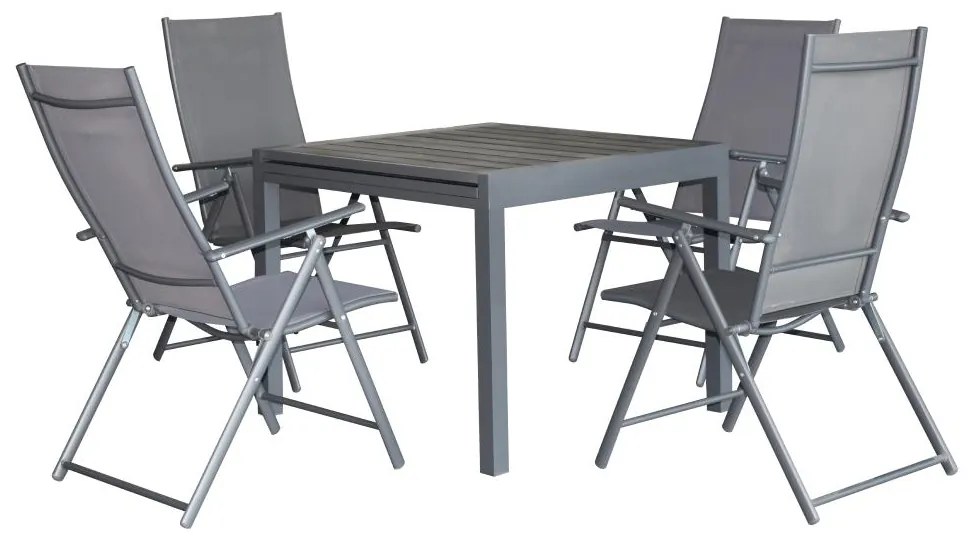 Set mobilier de grădină Numeral (gri închis) (pentru 4 persoane). 1116424