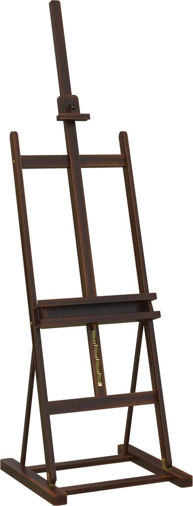 HOMCOM Șevalet pentru Pictori Reglabil din Lemn de Fag cu Compartiment, 53x50,5x171-230cm | Aosom Romania