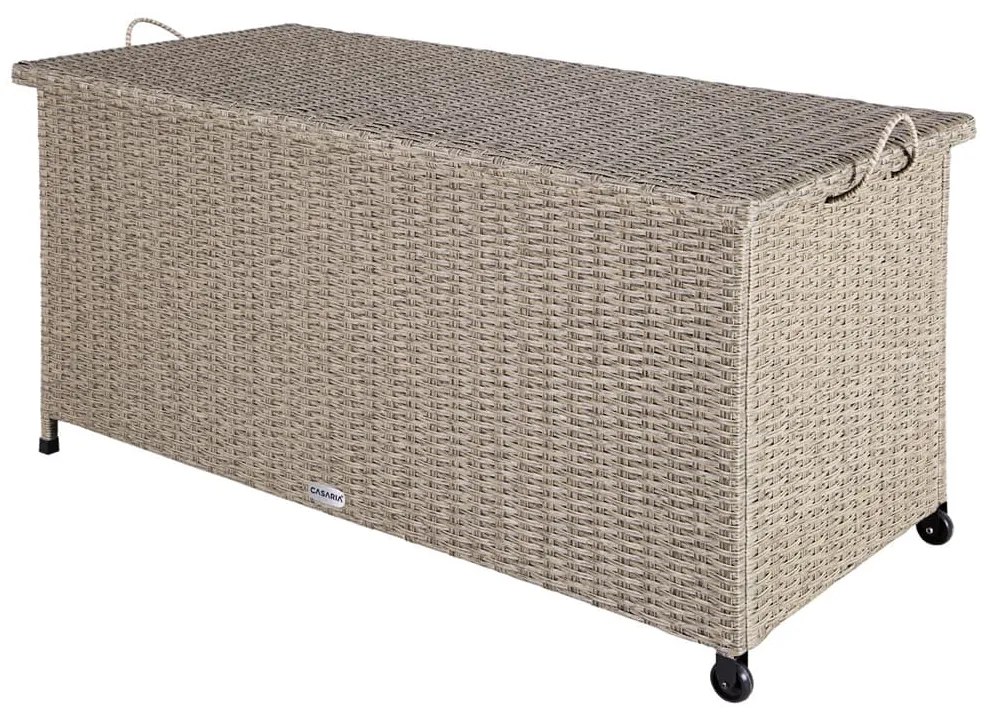 Deuba Cutie depozitare 122cm x 56cm x 61cm - crem cu roti