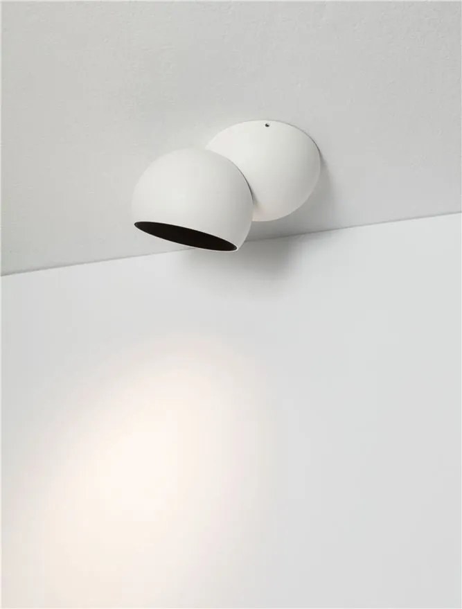 Spot LED aplicat aluminiu LUSA alb