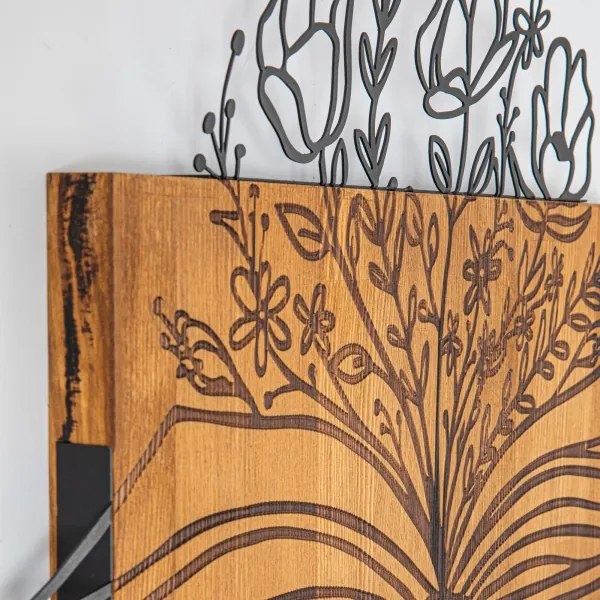 Decorațiune de perete 76,5x24,5 cm lemn/metal Cina cea de Taină