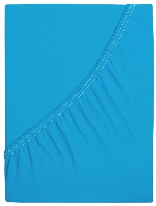Cearsaf jersey pentru patut copii EXCLUSIVE 70x140 cm azurove