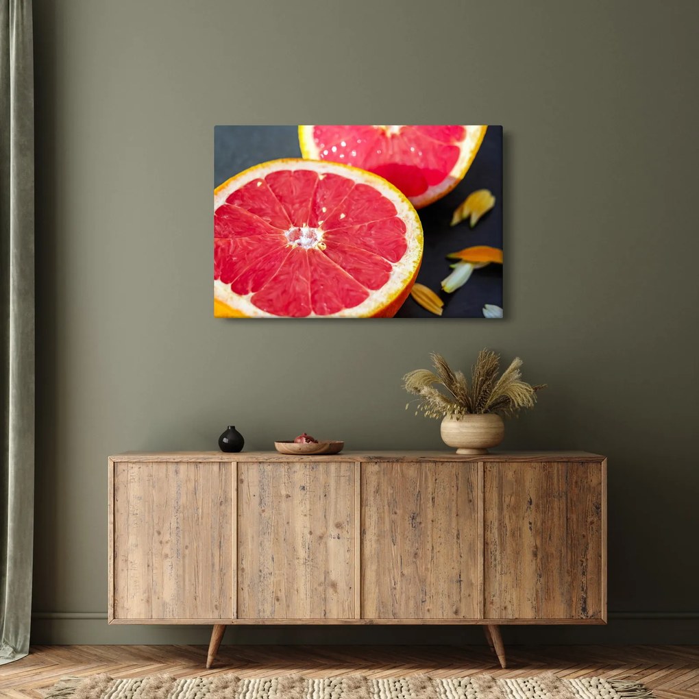 Tablou cu grapefruit tăiat (90x60 cm)