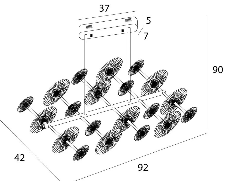 Lustra LED design modern decorativ Allure