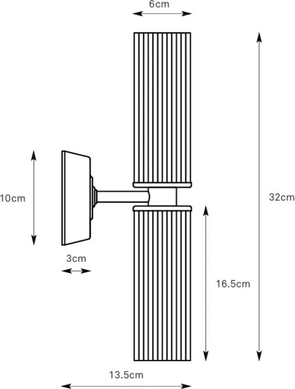 Markslöjd 109236 - Lampă de perete pentru baie RIMINI 2xG9/20W/230V IP44 alamă