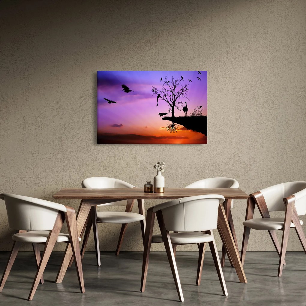 Tablou - Siluetele animalelor (90x60 cm)