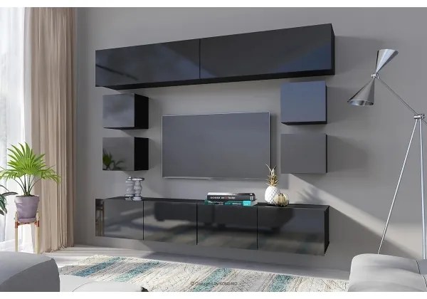 Dulap de perete PAVO 34x34 cm negru