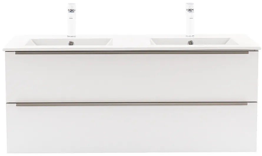 Dulap inferior Vario Trim 120 cu lavoar alb-alb