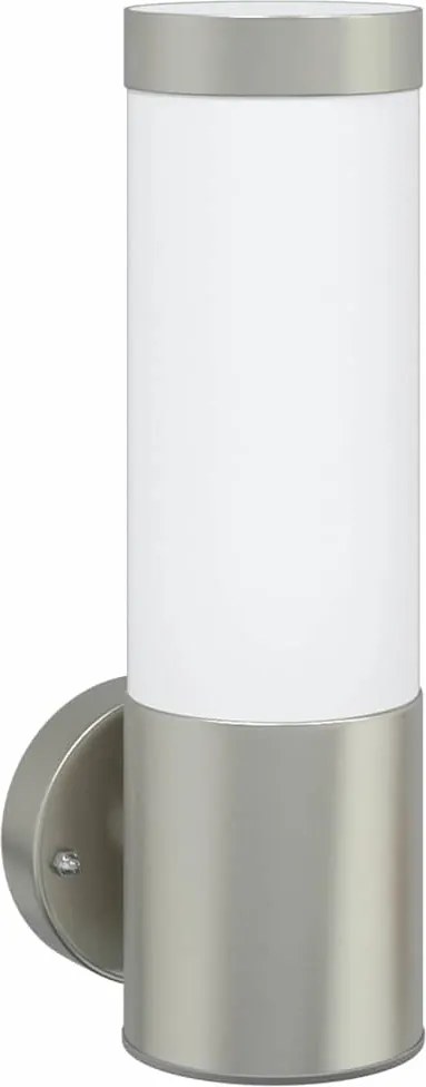 vidaXL Lumină de perete pentru exterior Argintiu 12 x 8,5 x 27 cm