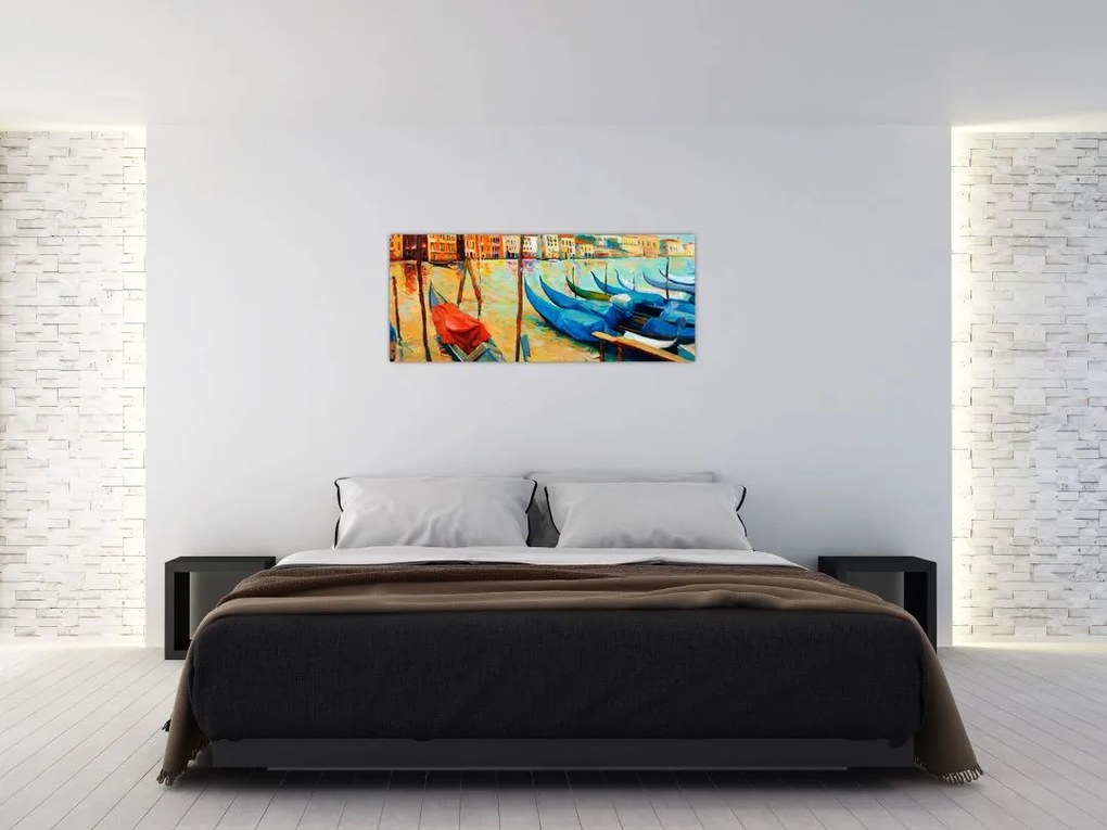 Tablou - Port în Veneția (120x50 cm)