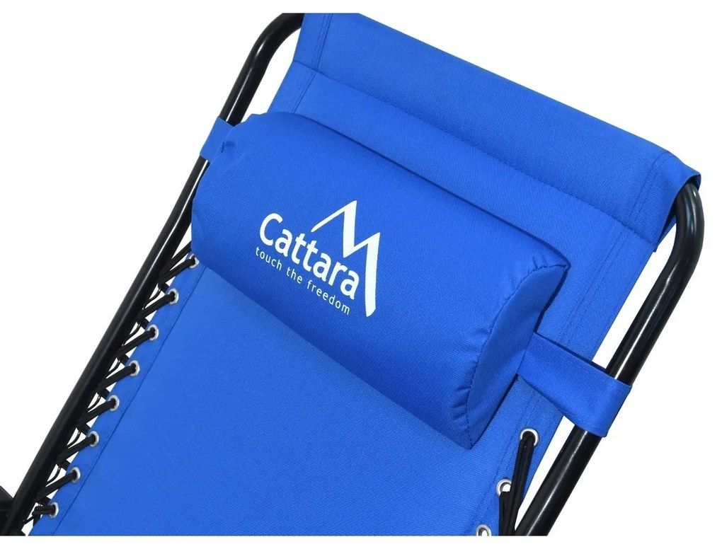 Scaun de camping înclinabil Cattara Livorno,albastru