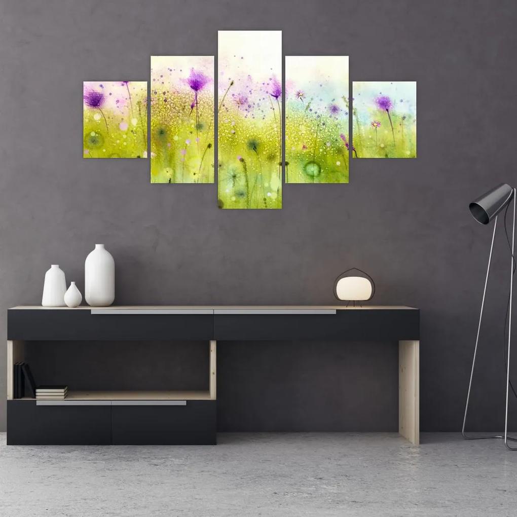 Tablou - Flori de luncă (125x70 cm), în 40 de alte dimensiuni noi