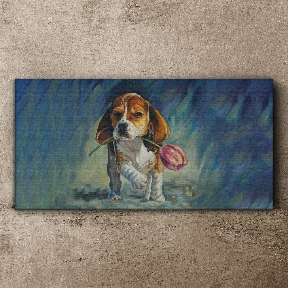 Tablou canvas Floare abstractă de câine de companie