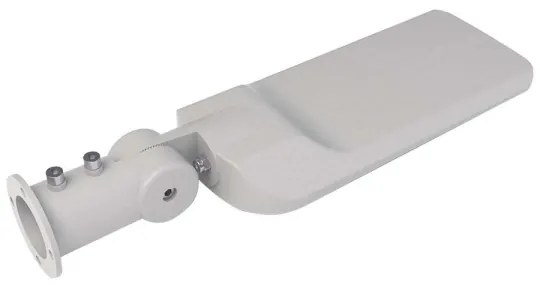 Lampă stradală LED 100W 230V 4000K IP65 cu senzor de amurg, gri