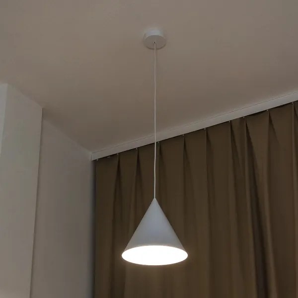 Pendul pe cablu ETNA II, 1x E27/15W/230V, diametru 25 cm, alb