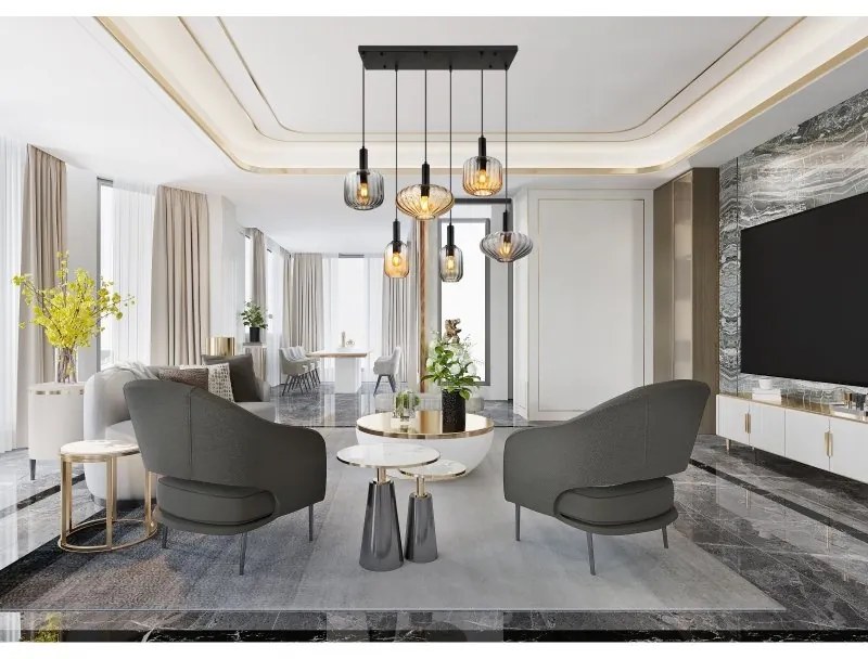 Lustra suspendata design modern VALLETTA 6L