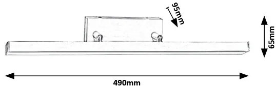 Aplica perete LED pentru oglinda baie IP44 Andrew 5782 RX