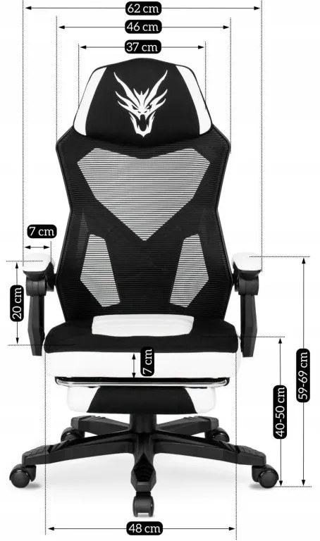 JAKS Scaun de gaming BING negru roșu