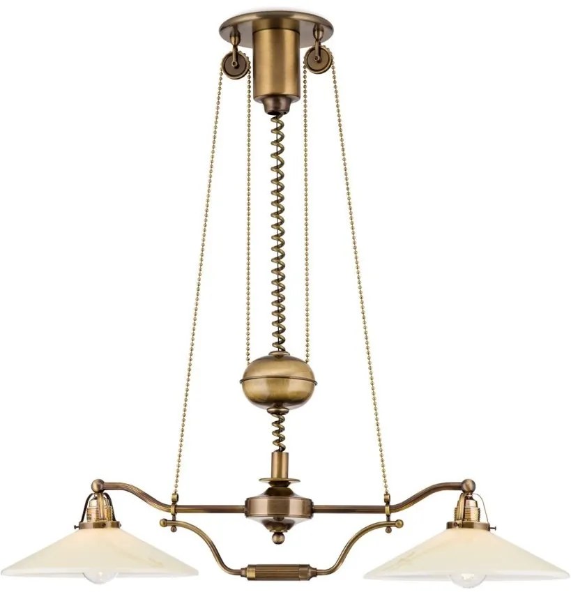 Lustra realizata manual design rustic ARTDESIGN, patina/ champagne