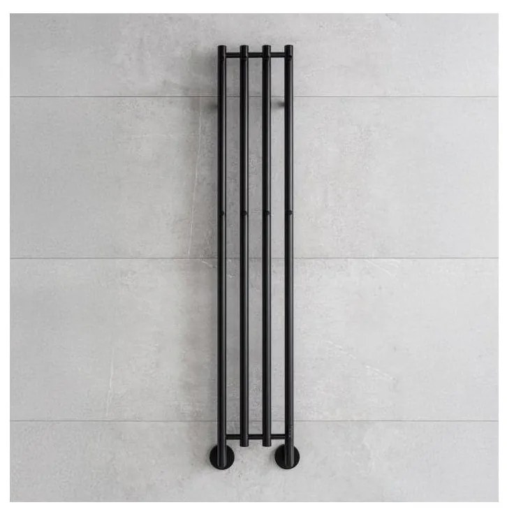 P.M.H. MO1B-R - Uscător electric pentru prosoape MONA, 93 W, 230 V, 153,3 cm, IP44, negru