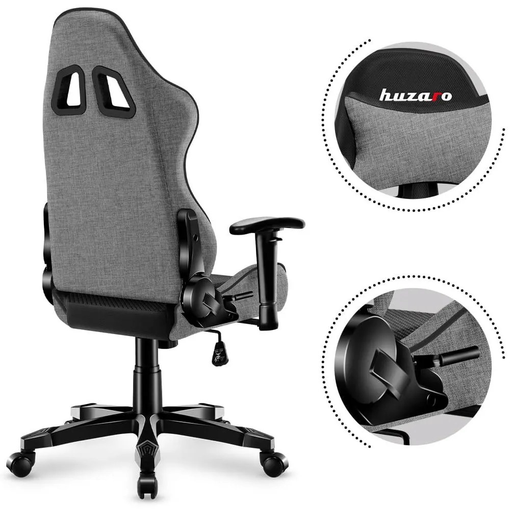 Scaun gaming pentru copii Rover 6 (negru + gri). 1087545