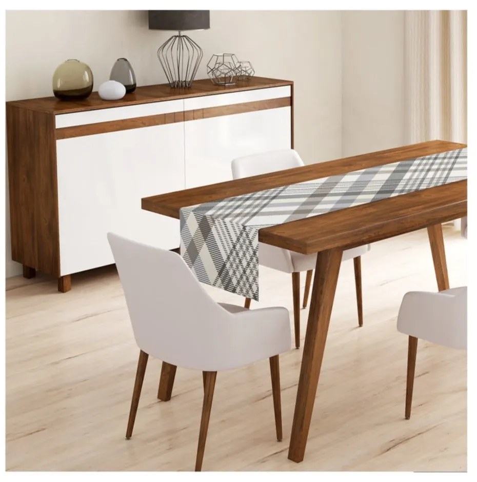 Set 4 fețe de pernă și un napron de masă cu model de Crăciun Minimalist Cushion Covers Holiday Season