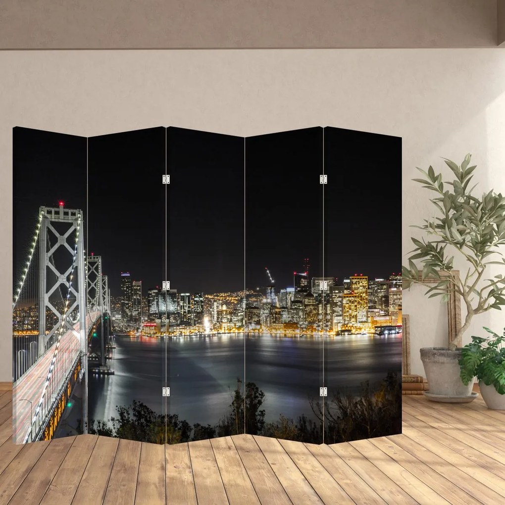 Paravan - Podul Brooklin și New York (210x170 cm)