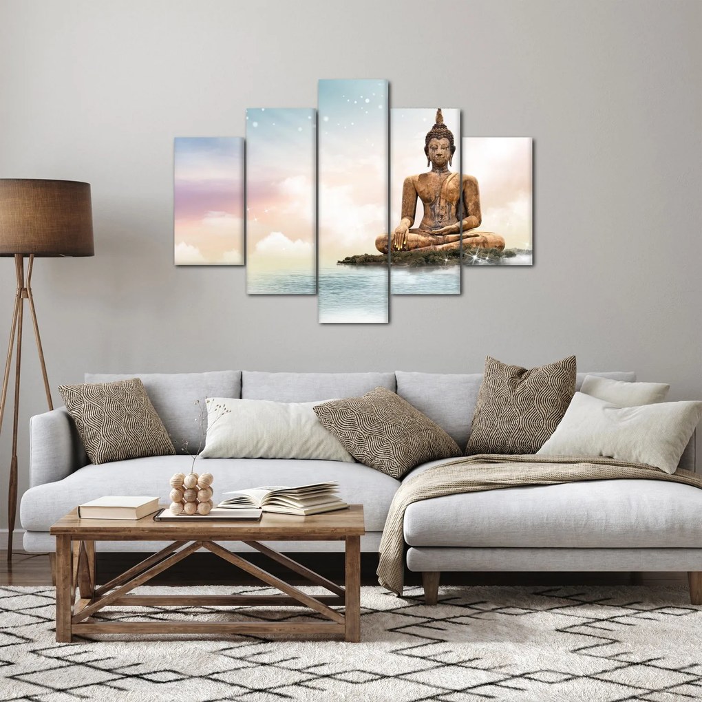Tablou - Buddha care supraveghează pământul (150x105 cm)