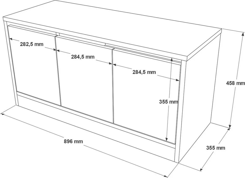 Dulap pentru pantofi Mira Oak