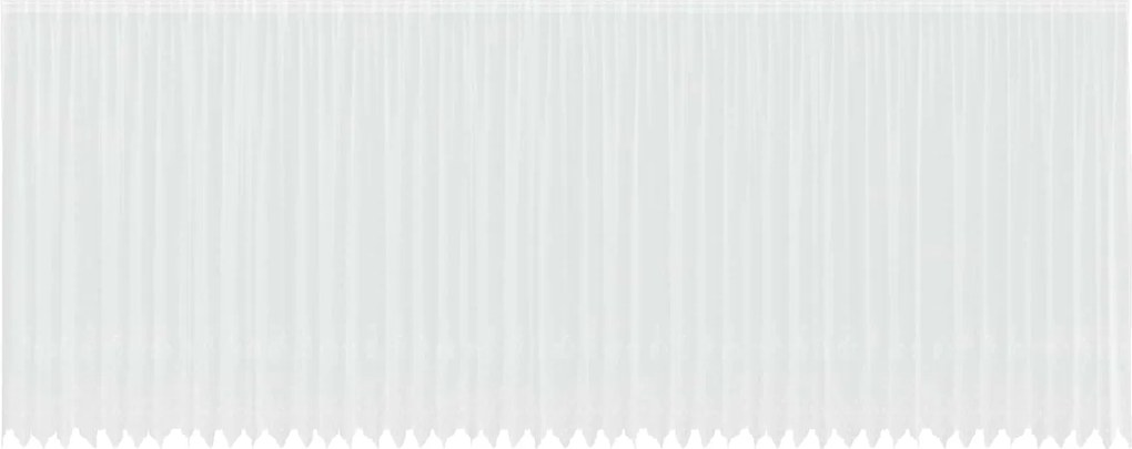 vidaXL Cortină din Dantelă cu perdele Alb 260 x 1200 cm Poliester