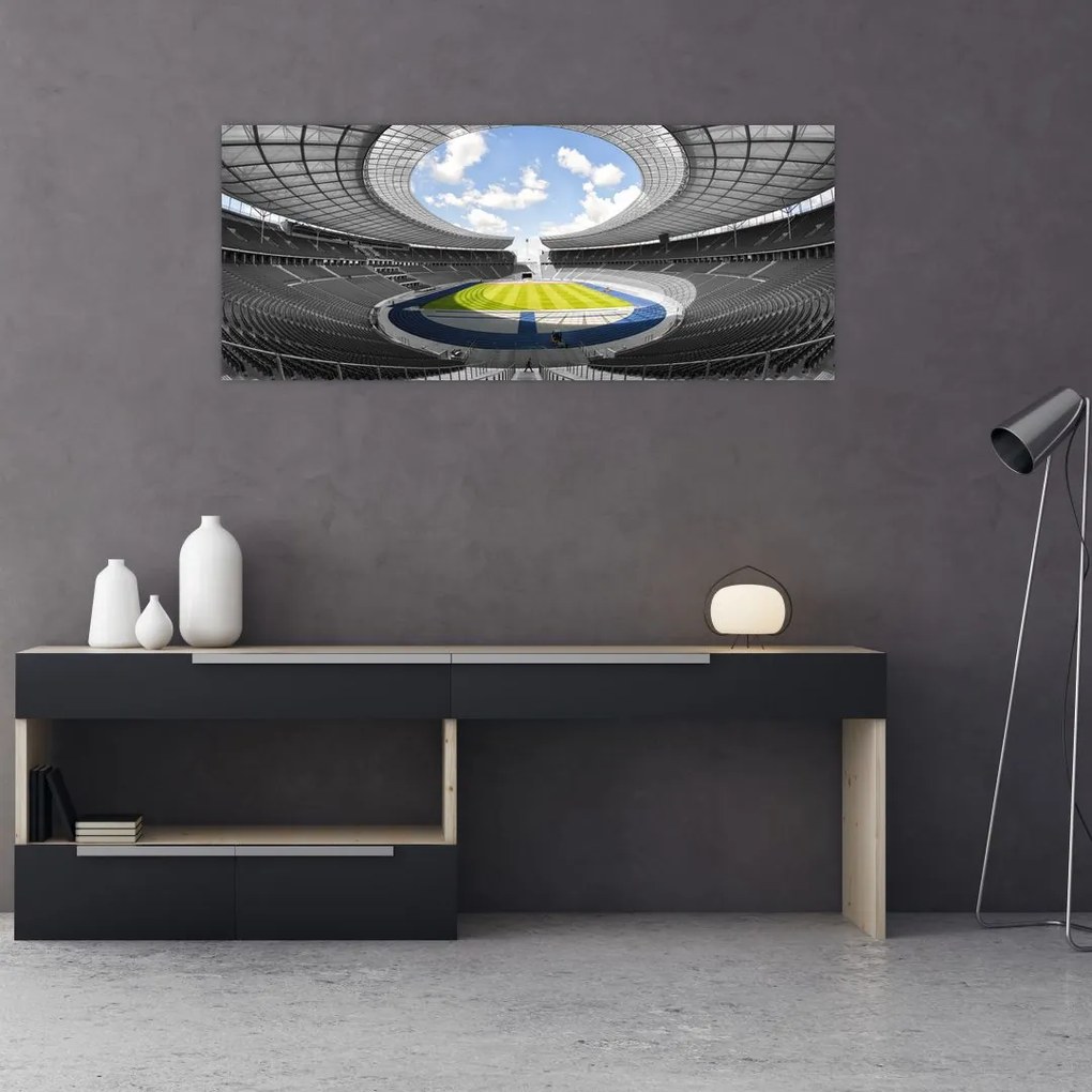Tablou - stadionul de fodbal (120x50 cm)