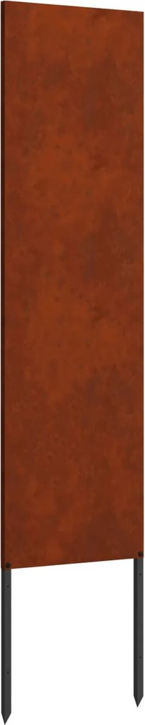 vidaXL Ecran de intimitate pentru grădină Traforaj Ruginit 32 x 140 cm