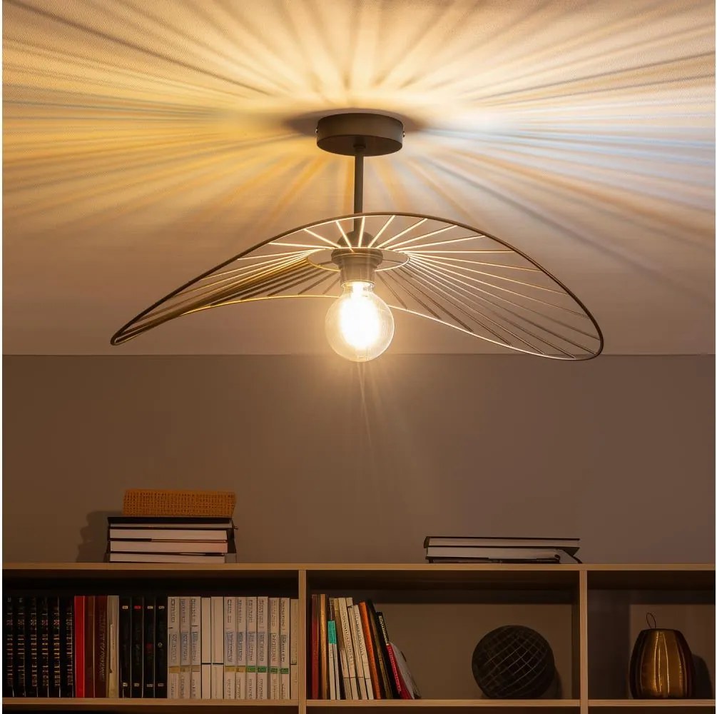 Brilagi - Lustră LED aplicată CERIA WIRE 1xE27/60W/230V 40x56 cm negru/bronz