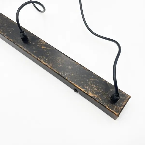 Brilagi - Lustra LED suspendată pe cablu RIDDY 4xE27/60W/230V cupru cu patină