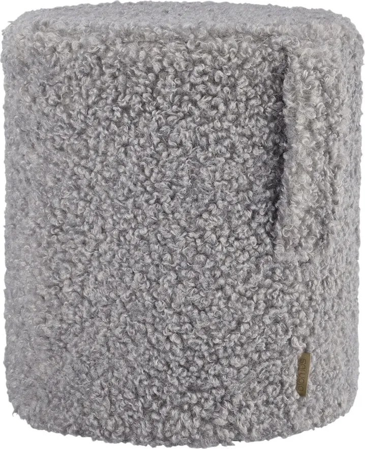 Taburet gri cu tapițerie din țesătură bouclé Teddy – Blomus