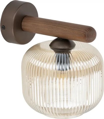 Lampă de perete SALVIA 1xE14/10W/230V maro/maro fumuriu