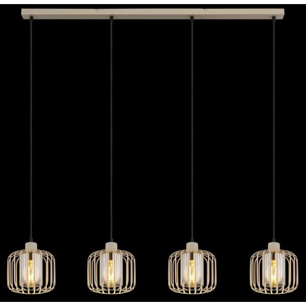 Globo ALFRED 15758-4H - Lustră suspendată pe cablu, 4xE27/40W/230V