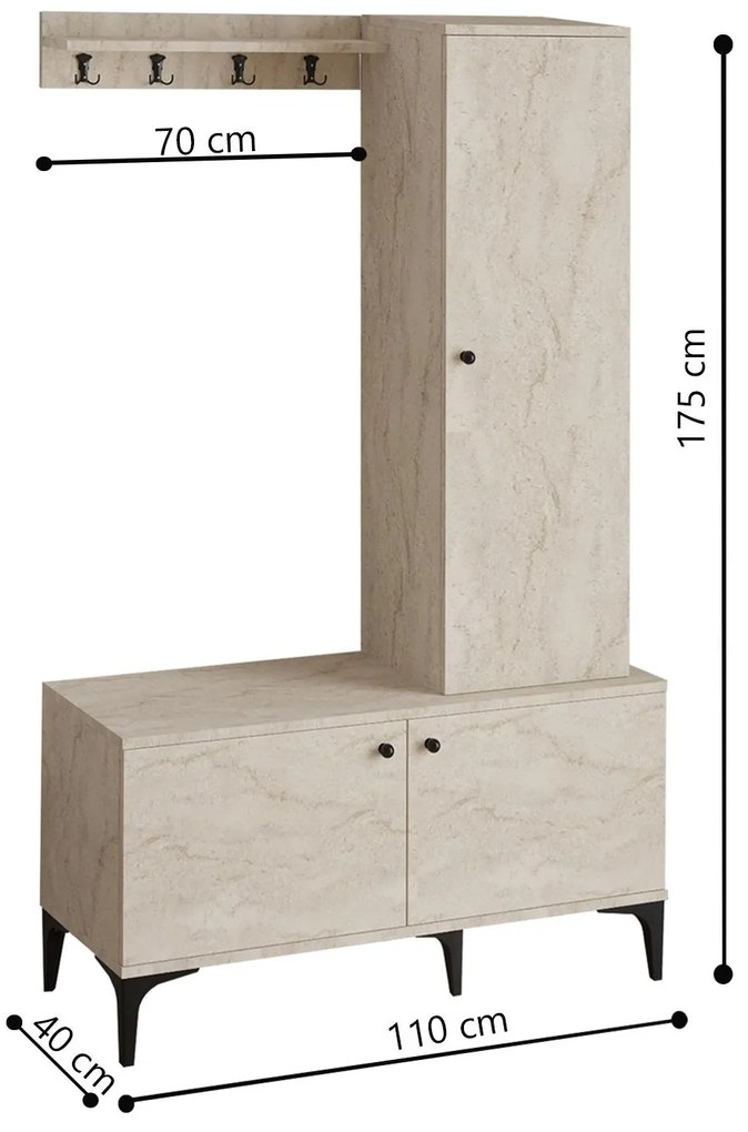 Mobilier hol Aliex 11 (travertin). 1102260